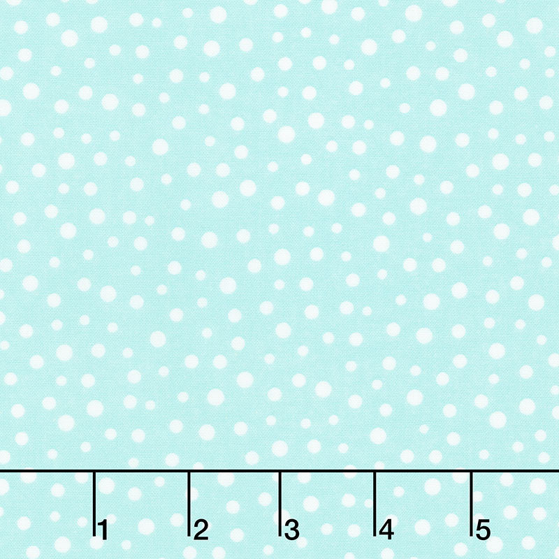 Harold the Hare - Irregular Dot Light Aqua Yardage Primary Image