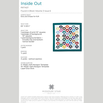 Digital Download - Inside Out Quilt Pattern by Missouri Star Alternative View #1