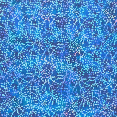 Dazzle - Bubbles Blue Digitally Printed Yardage