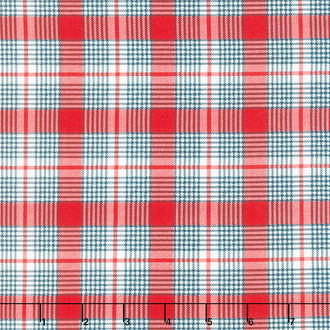 Stateside - Plaid Apple Red Yardage