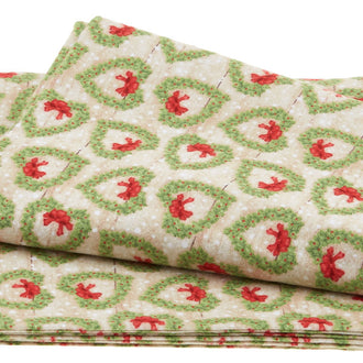Snow Place Like Home Flannel - Tossed Wreaths Multi 2 Yard Cut