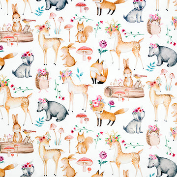 Cuddle® Prints - Sweet Darlings Snow Digitally Printed Minky Yardage Primary Image