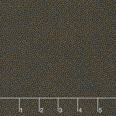 Grandpa's Journal - Dots Black Yardage