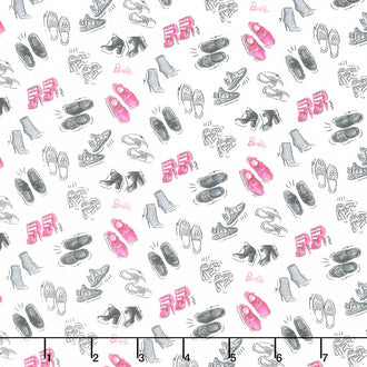 Barbie Girl - Shoes White Yardage