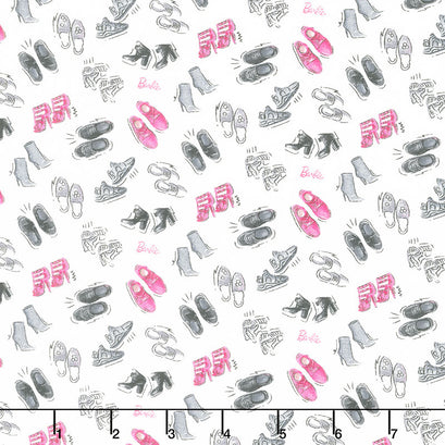 Barbie Girl - Shoes White Yardage