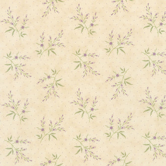 Iris and Ivy - Fresh Picked Flowers Ivory Yardage