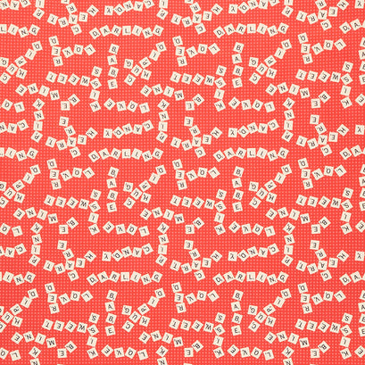 Valentine's Day II - Scrabble Valentine Dot Red Yardage