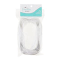 Emmaline #3 Zippers-by-the-Yard - White with Silver Alternative View #1