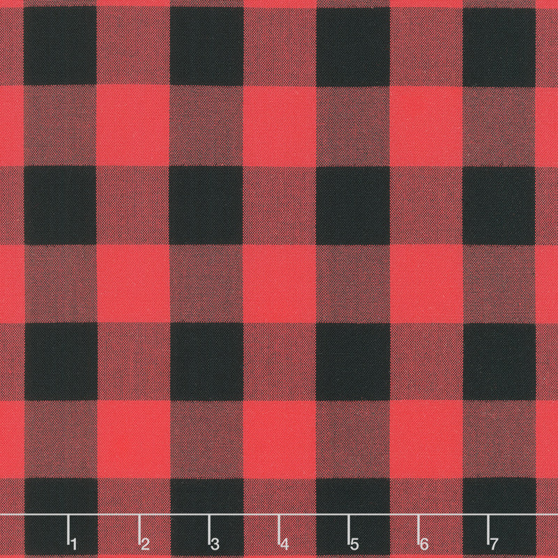 Carolina Gingham - 1" Woven Check Scarlet Yardage Primary Image