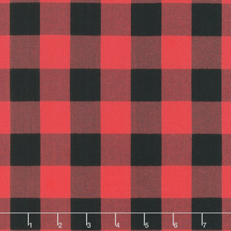 Carolina Gingham - 1" Woven Check Scarlet Yardage