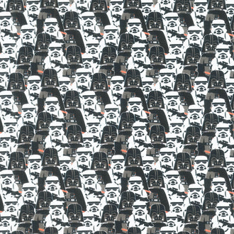 Star Wars - Mid-Century Packed Trooper and Vader Multi Yardage