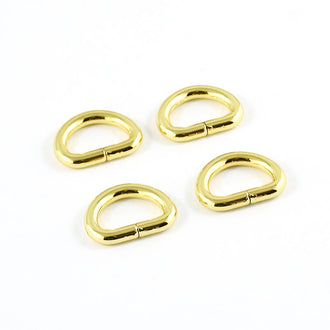Emmaline 1/2" D-Rings - Set of Four Gold