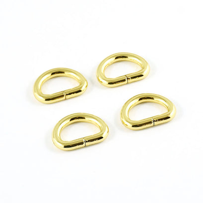 Emmaline 1/2" D-Rings - Set of Four Gold