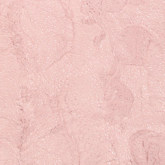 Luxe Cuddle® - Dazzle Rosewater Silver Metallic Minky Yardage
