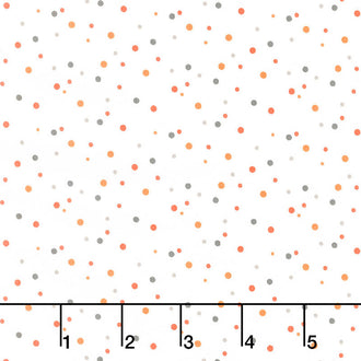 Hey Bootiful - Dots Off White Yardage