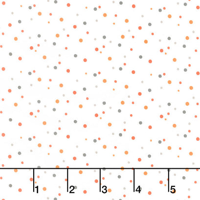 Hey Bootiful - Dots Off White Yardage