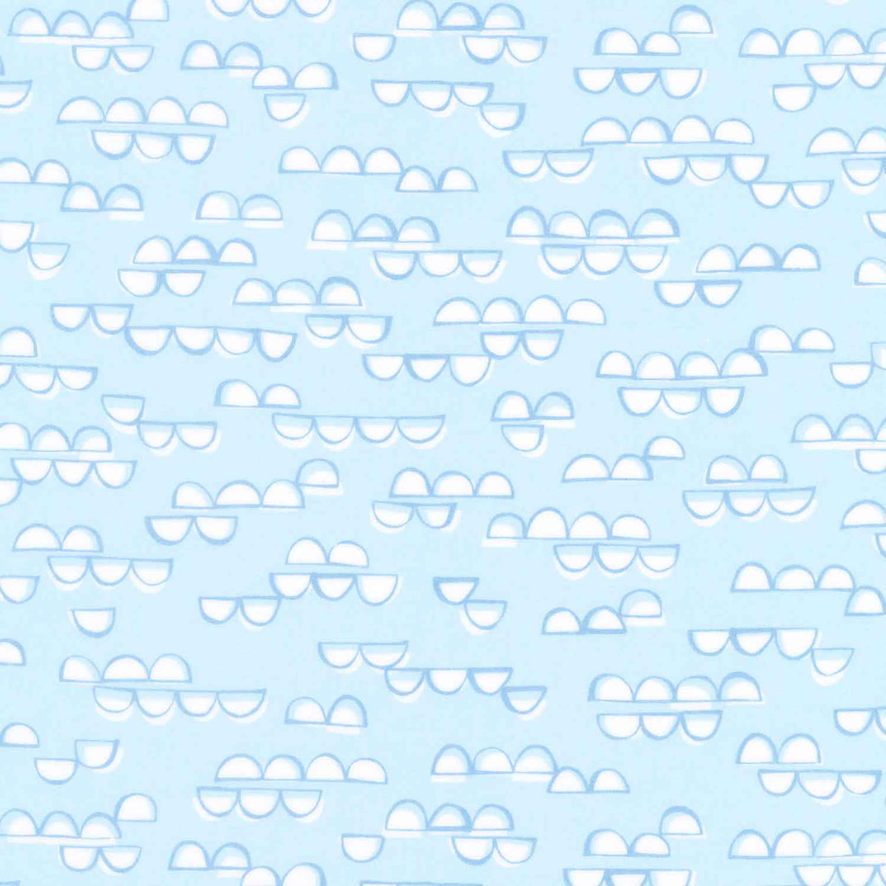 Cozy Cotton Flannels - Over the Moon Full Collection Half Circles Sky Yardage Primary Image