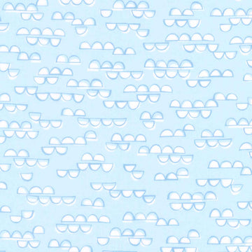 Cozy Cotton Flannels - Over the Moon Full Collection Half Circles Sky Yardage Primary Image