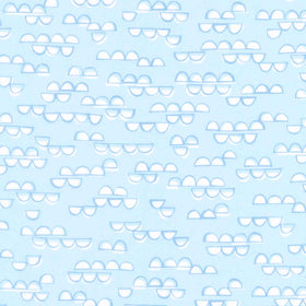 Cozy Cotton Flannels - Over the Moon Full Collection Half Circles Sky Yardage Primary Image