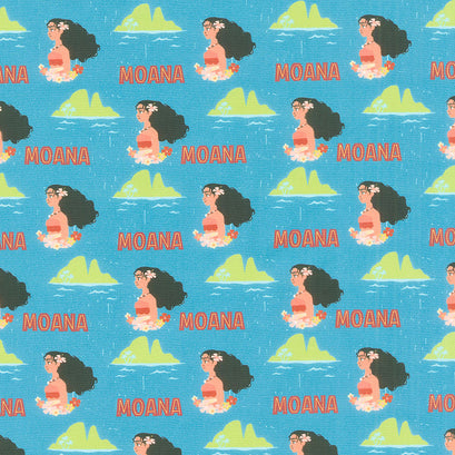 Moana - Daughter of the Sea Blue Yardage