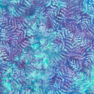 Morning Glory Batiks - Fern Purple Lotus Yardage