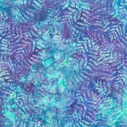 Morning Glory Batiks - Fern Purple Lotus Yardage
