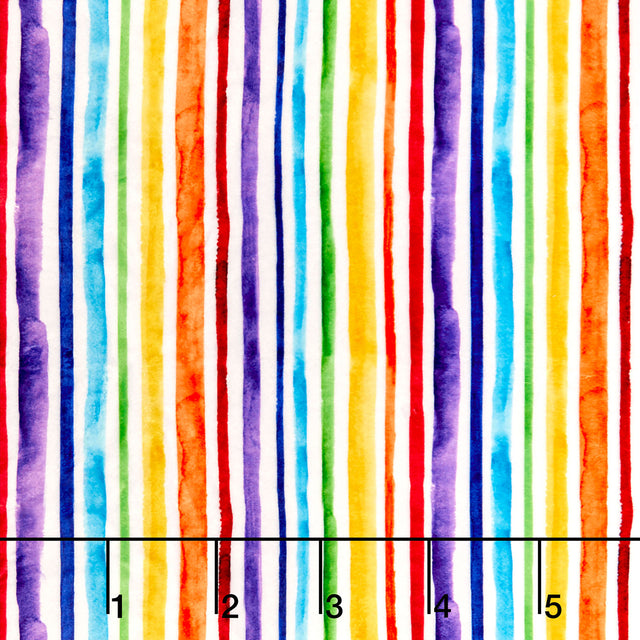 Cuddle® Prints - Stripe Rainbow Yardage Primary Image