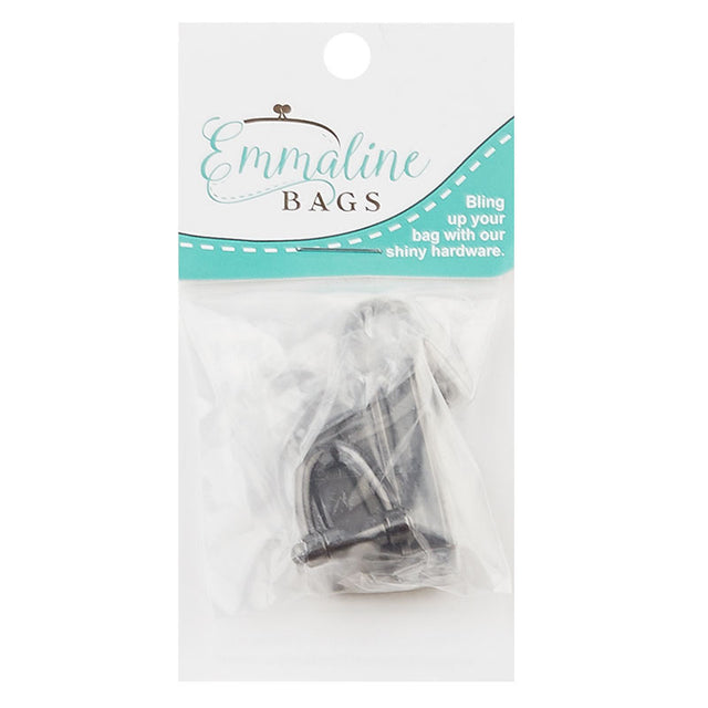 Emmaline Strap Clip with DRing Set of Two Gunmetal