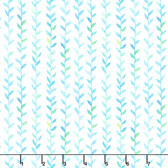 Summer Breeze - Vines Aqua Yardage
