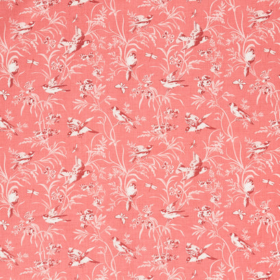 Antoinette - Aviary De Trianon Faded Red Yardage