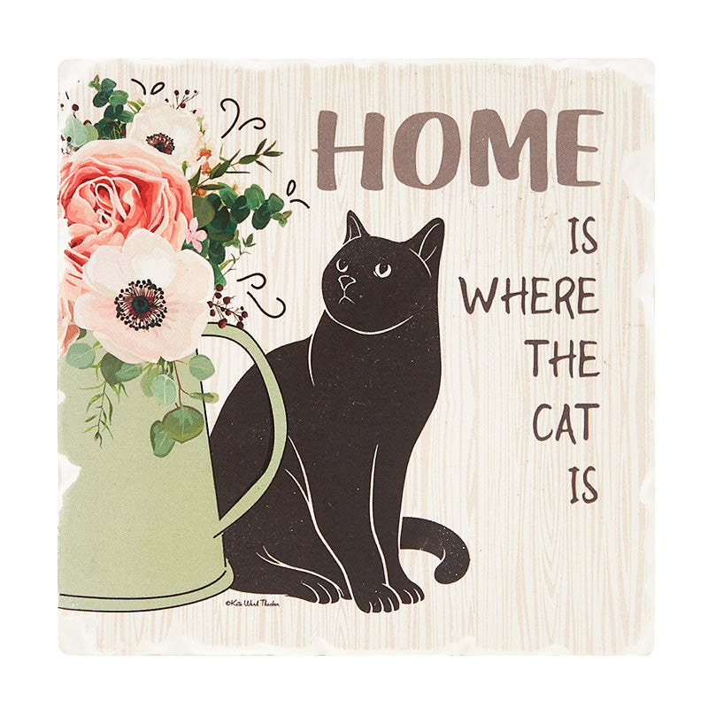 Cat Home Coaster Primary Image
