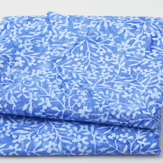 Limelight Batiks - Mini Flowers Periwinkle 2 Yard Cut