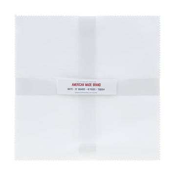 American Made Brand Cotton Solids White 10" Squares Primary Image