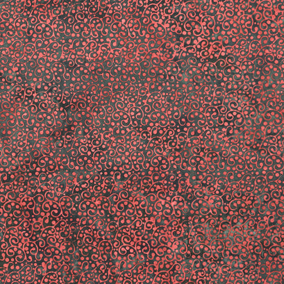 Holiday At Home Batiks - Dot Swirl Green Turtle Yardage
