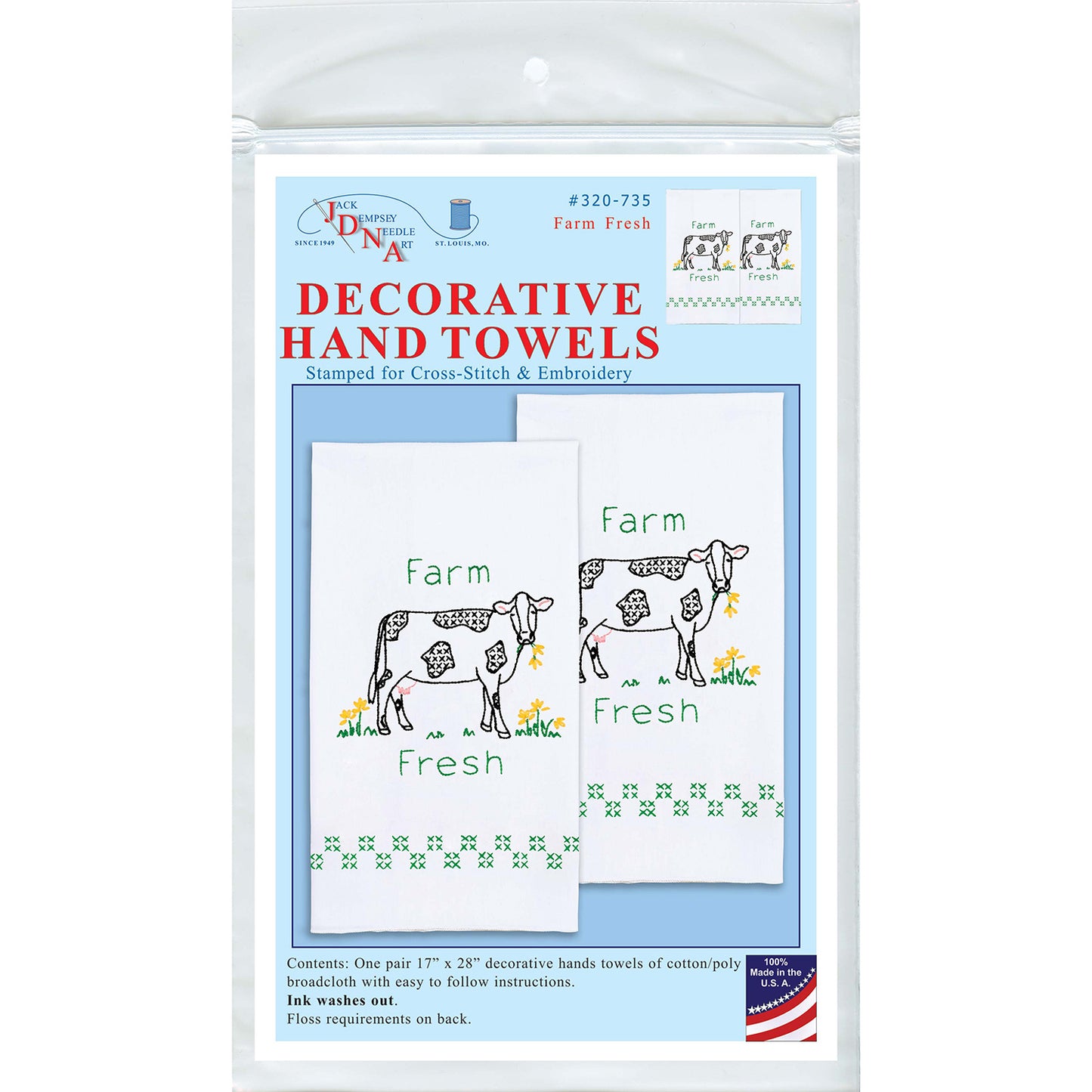 Farm Fresh Embroidery Hand Towel Set Alternative View #2