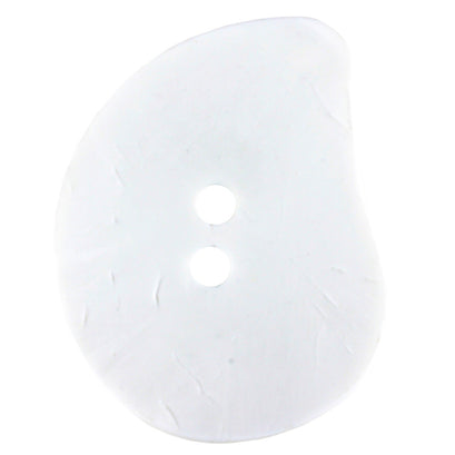 Paisley Polyamide 50mm Button - White