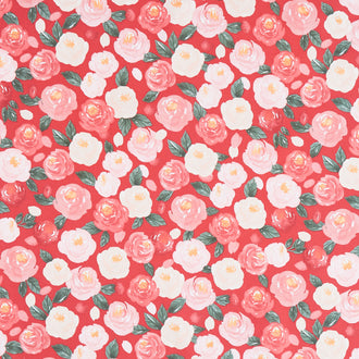 My Valentine - Main Red Yardage