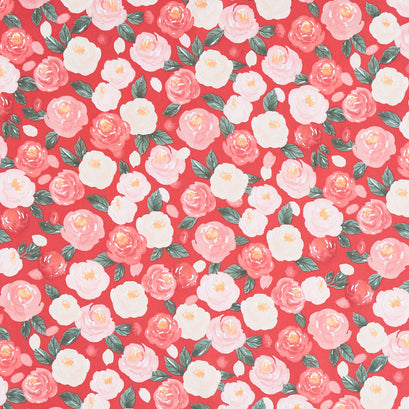 My Valentine - Main Red Yardage