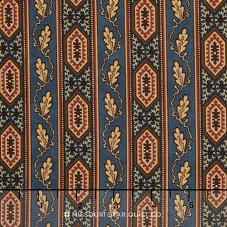 Reflections - Stripe Medium Blue Yardage