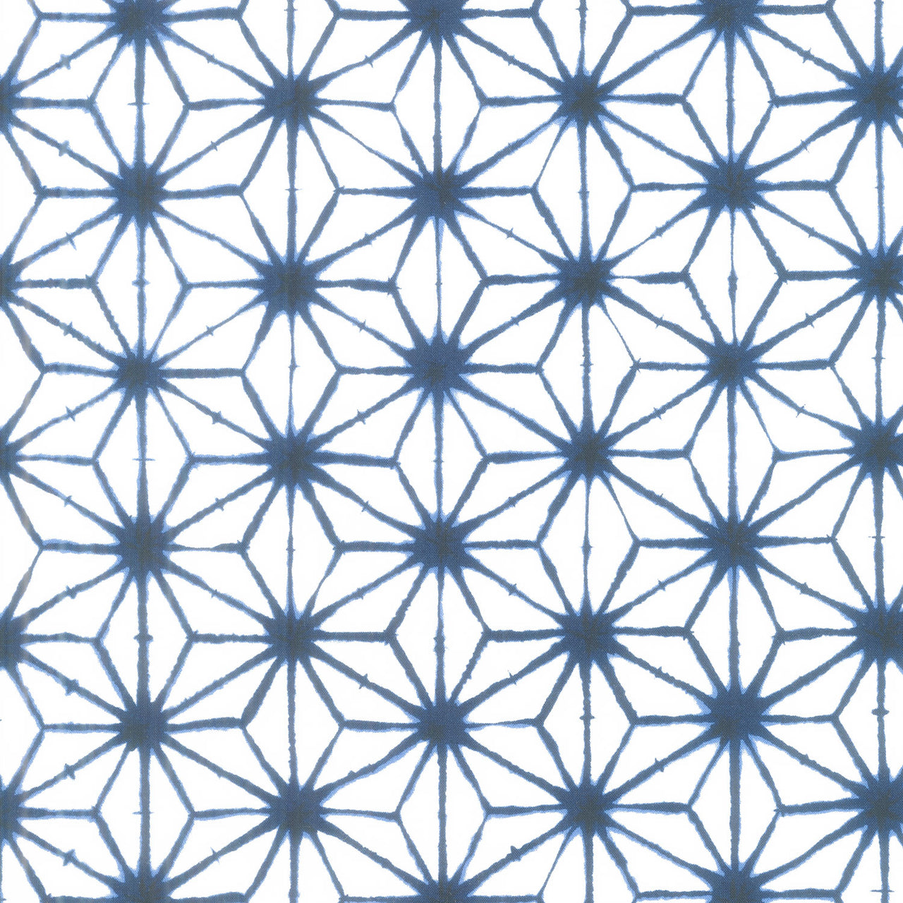 Shibori Blues - Stars White Yardage Primary Image