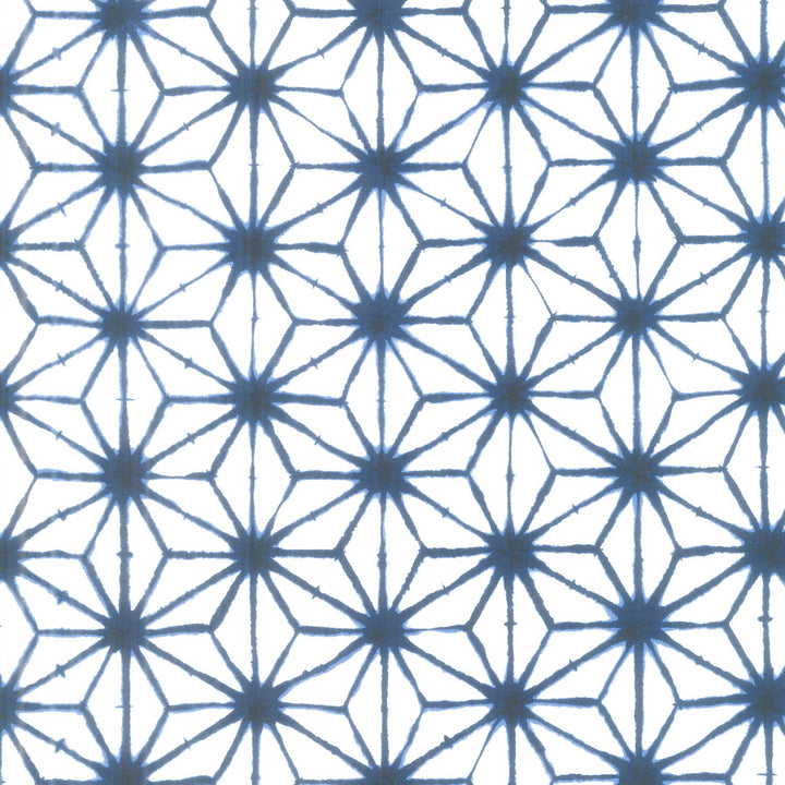 Shibori Blues - Stars White Yardage Primary Image