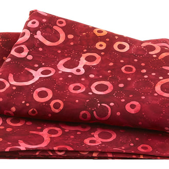 Wilmington Batiks - Floating Circles Burgundy 3 Yard Cut
