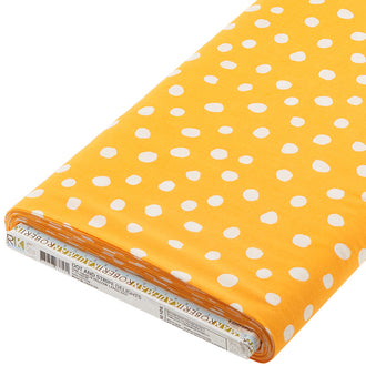 Dot and Stripe Delights - Yellow Large Dots 10 Yard Bolt