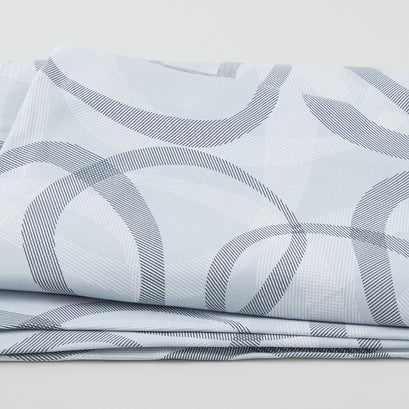 Transparancies - Overlapping Circles Grey 108" Wide 3 Yard Cut