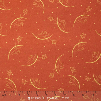 Japanese Garden - Shirting Orange Yardage