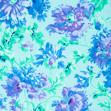 Kaffe Fassett Collective - February 2024 - Bright ColorwayGarden Party - Celadon Yardage Primary Image