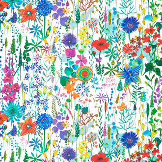 Gardenia - Flora Ivory Yardage
