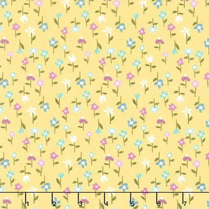Hello Spring - Floral Yellow Yardage