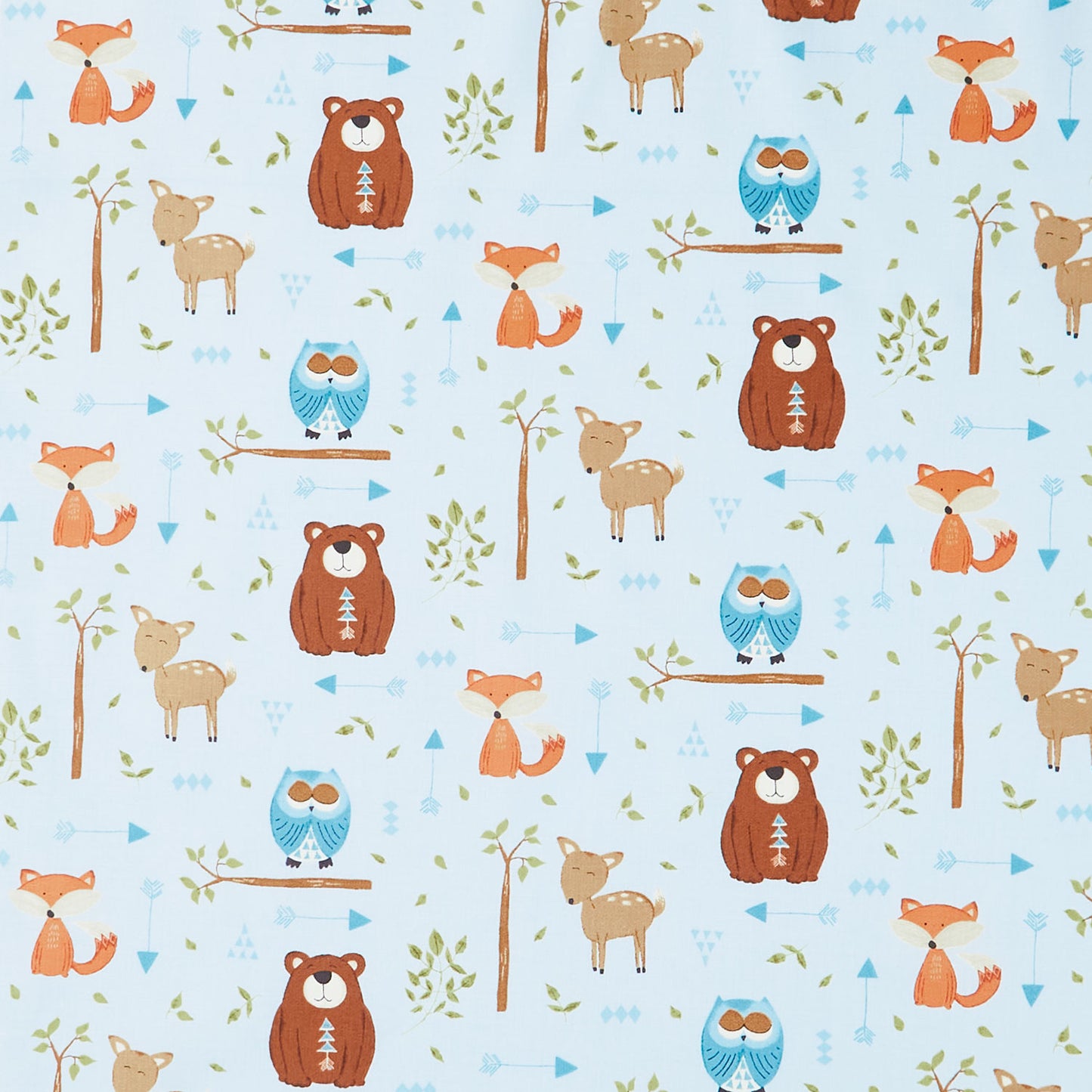 Winsome Critters - Critters Blue Yardage Primary Image