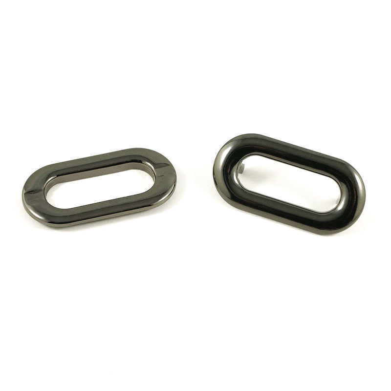 Emmaline Oblong Grommets - Set of Four Gunmetal Primary Image